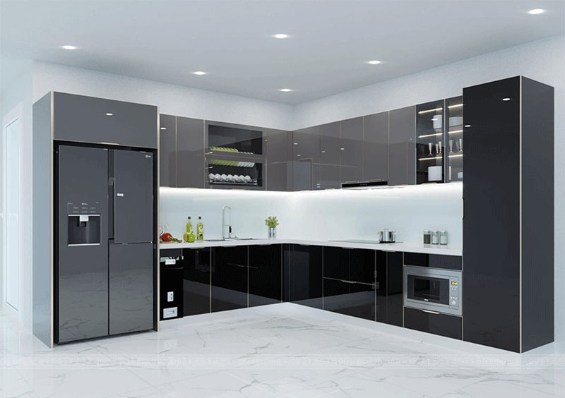 Tủ bếp nhựa được coi là một xu hướng nội thất thế hệ mới