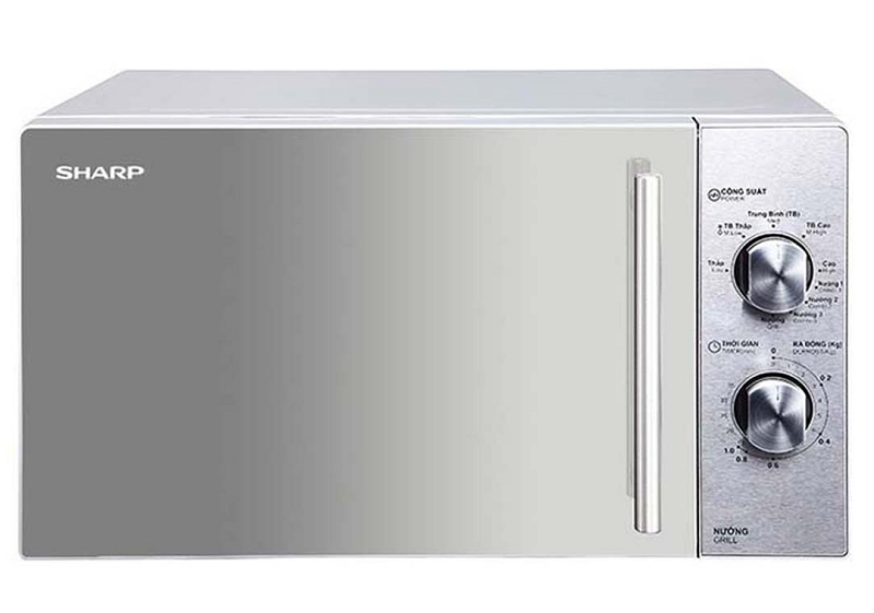 Thiết bị nhà bếp - Lò vi sóng loại tích hợp với chức năng nướng đến từ hãng SHARP với bề ngoài vô cùng hiện đại