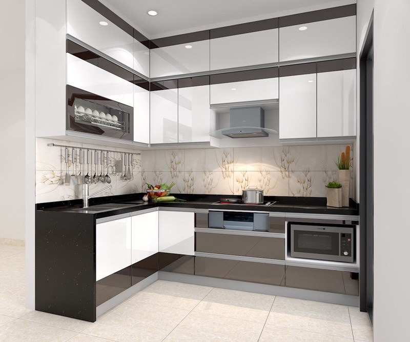 Tủ bếp nhựa phủ Acrylic có đặc điểm ra sao?